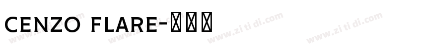 cenzo flare字体转换